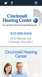 Mobile Screenshot of cincinnatihearingcenter.com